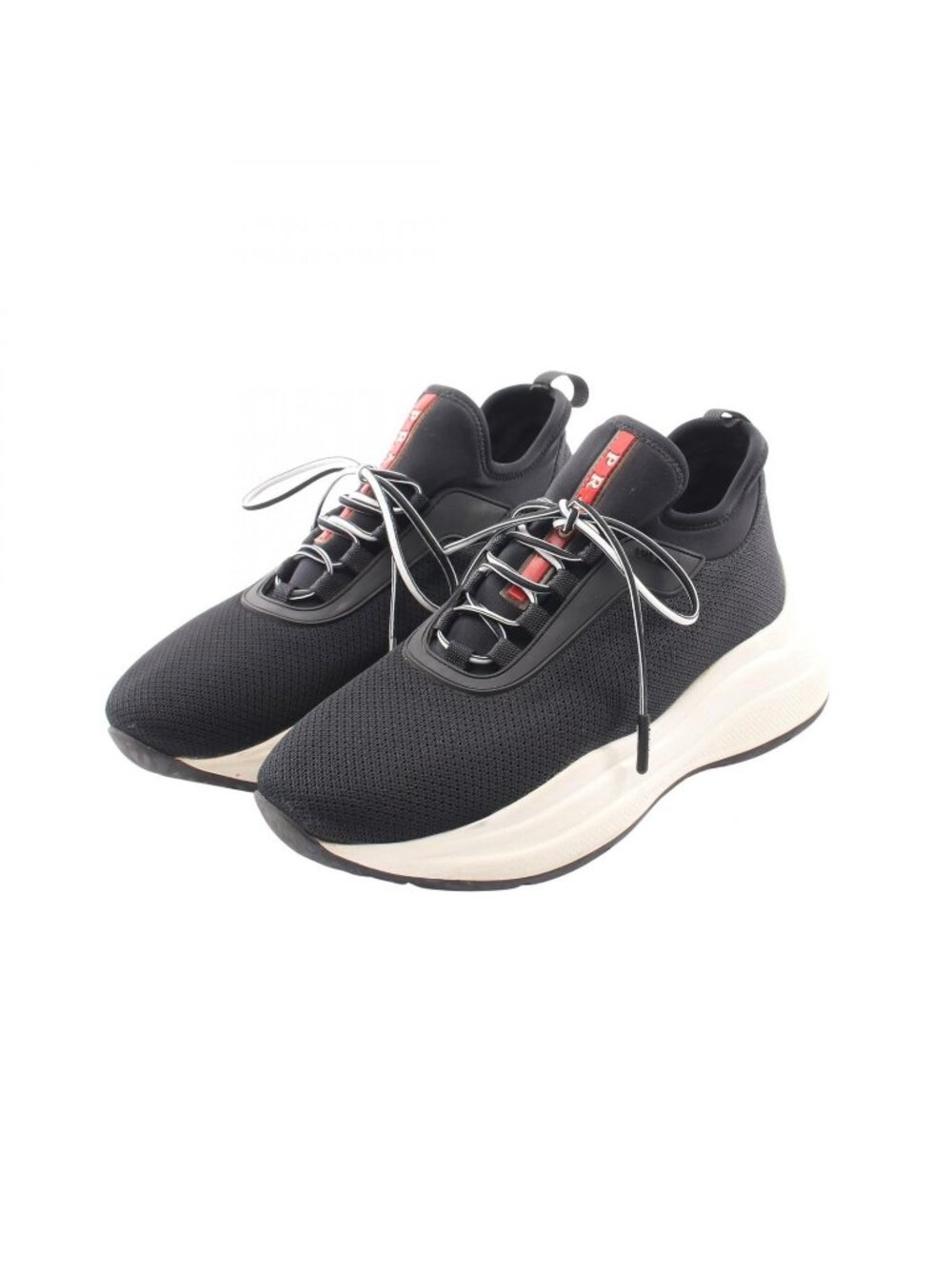 Prada Sport Linea Rossa Sneakers Logo Shoes Mesh